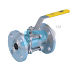 Three Piece Design Flanged End Floating Ball Valves